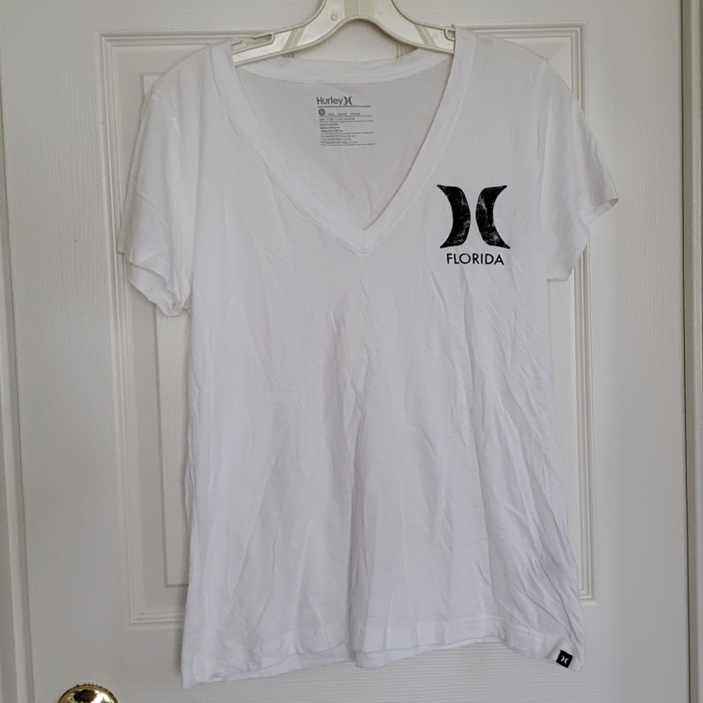 White Cotton Hurley T-shirt